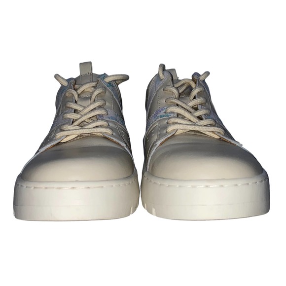 Vionic Simasa Cream Botanical Leather Sneaker Lace Up Tennis Shoe Platform 7.5 - Picture 6 of 11